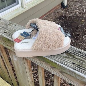 Dearfoams Cozy Comfort Women's Platform Terry Slide Slipper, Size M (7-8)